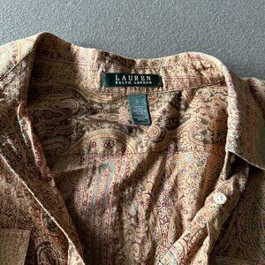 Women's Vintage Paisley Lauren by Ralph Lauren Button Down